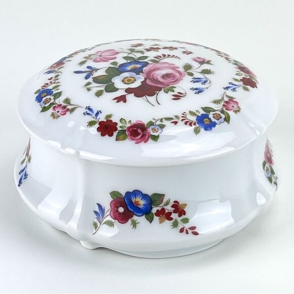Limoges LEC LeClair Porcelain Trinket Box - Picture 1 of 9